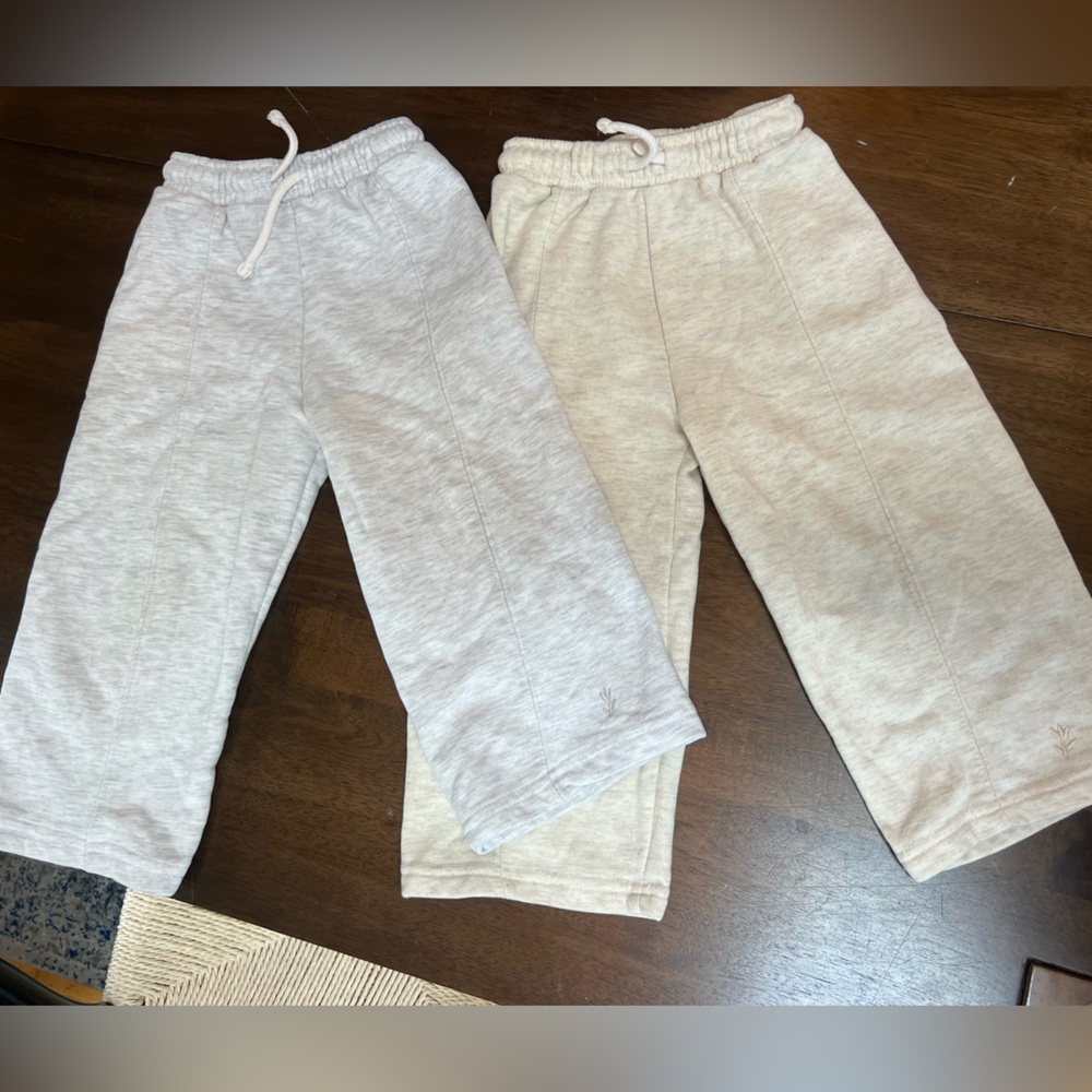 Zara Culotte Sweatpants - 2 pairs size 4 girls